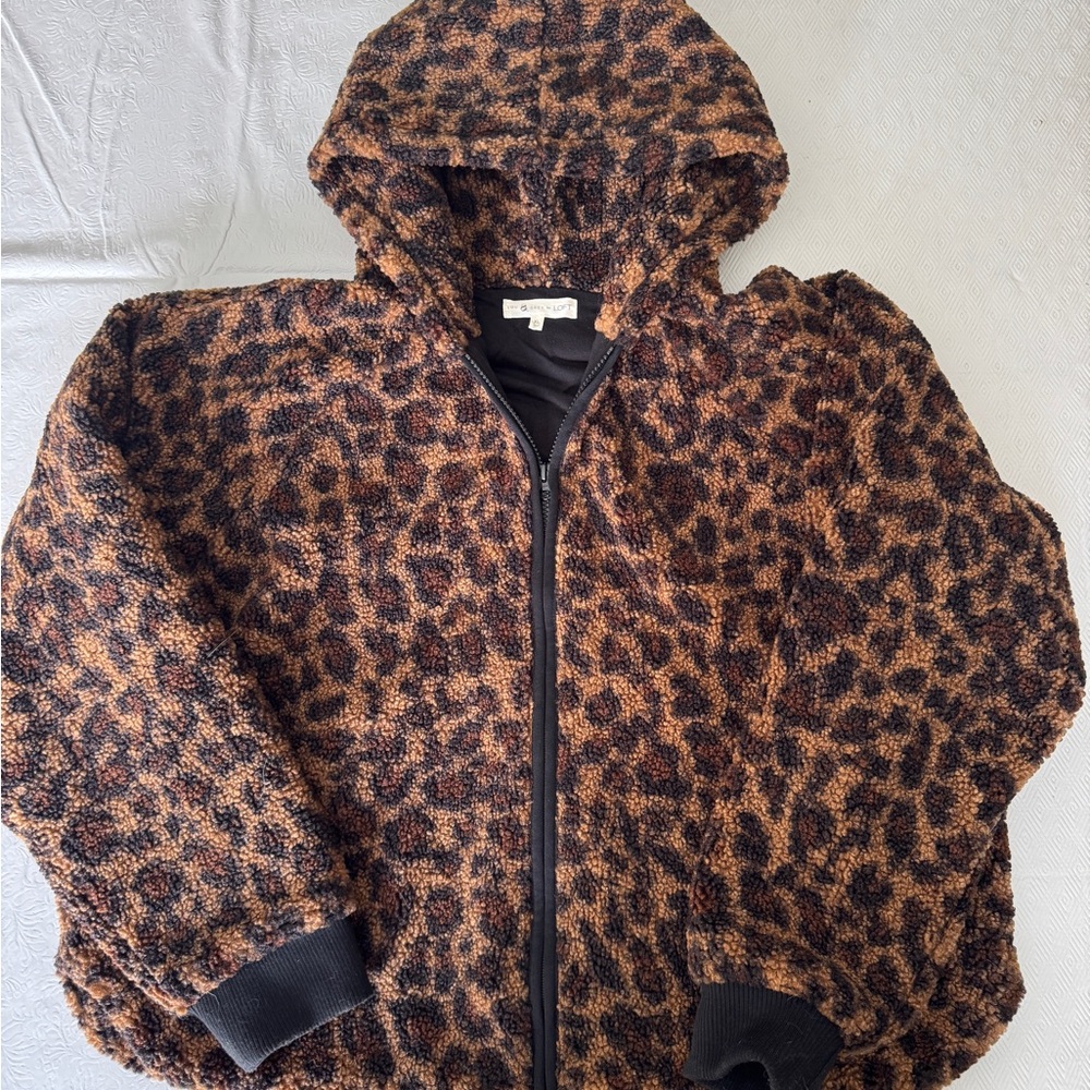 Ann Taylor Brown Leopard Print Jacket